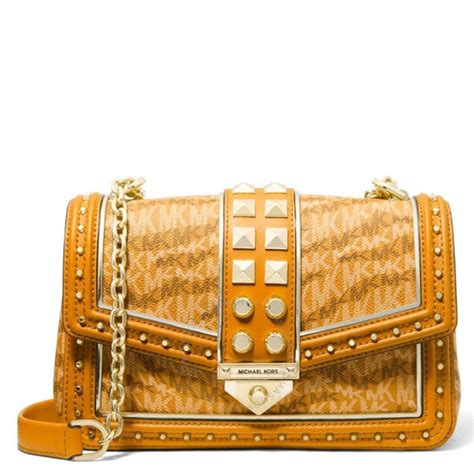 michael kors marigold bag|michael kors gold crossbody bag.